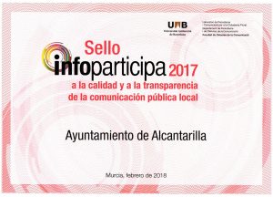 Alcantarilla Sello Infoparticipa 2017